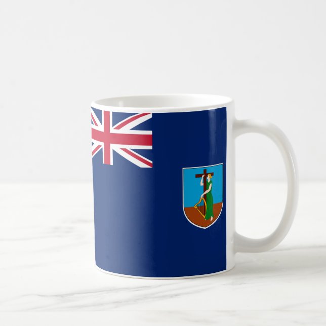 Caneca De Café Montserrat Flag Cerâmica Mug (Direita)