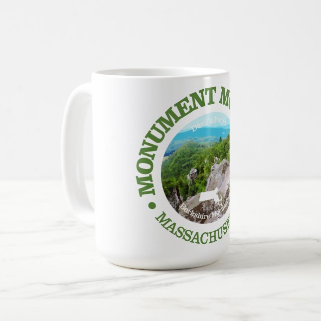 Caneca De Café Monument Mountain (rd) (Frente Esquerda)