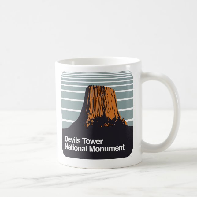 Caneca De Café Monumento nacional da torre dos diabos (Direita)