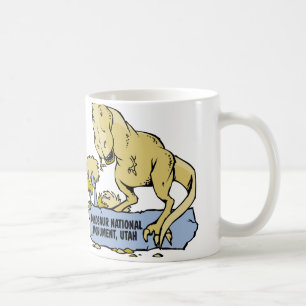 Caneca De Café Monumento nacional do dinossauro