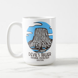 Caneca De Café Monumento Nacional Torre do Diabo Wyoming