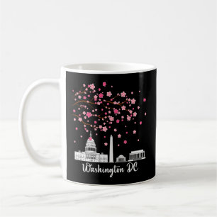 Caneca De Café Monumentos do Washington Dc Cherry Blossoms