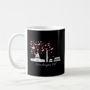 Caneca De Café Monumentos do Washington Dc Memorials Cherry Bloss