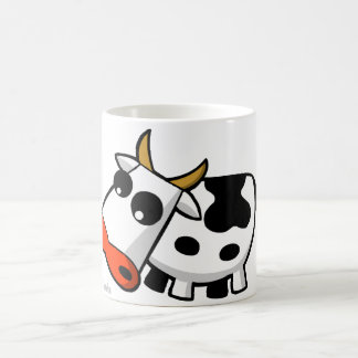 Caneca De Café MOO a vaca preto e branco