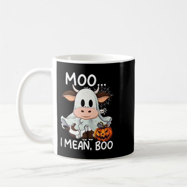 Caneca De Café Moo I Quer Dizer Boo Cow (Esquerda)