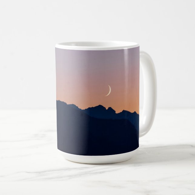 Caneca De Café Moon Crescente e Vênus | Seabeck, Washington (Frente Esquerda)
