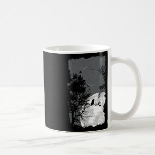 Caneca De Café Moon Crow Gloomy Forest Figurume Incrível Hallo