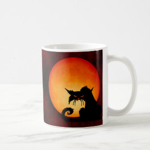 Caneca De Café Moon Laranja de Gato Negro