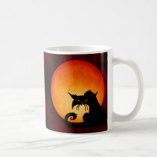 Caneca De Café Moon Laranja de Gato Negro