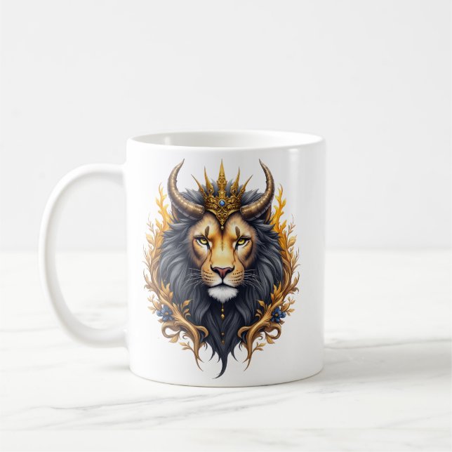 Caneca De Café Moonlit Guardians – Cosmic lion. (Esquerda)