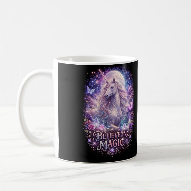 Caneca De Café Moonlit Unicorn Dreams (Esquerda)