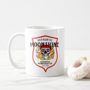 Caneca De Café Moonshine Autêntico Especialmente Com Cara Engraça