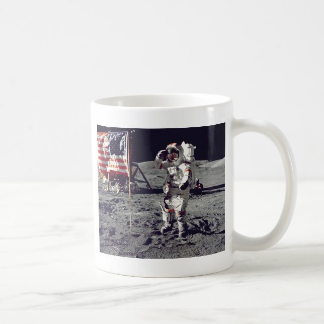 Caneca De Café Moonwalk Apollo 17 (Direita)