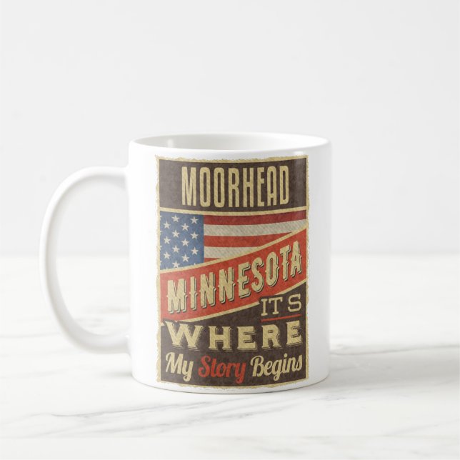 Caneca De Café Moorhead Minnesota (Esquerda)