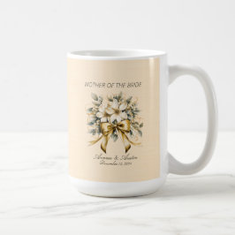 Caneca De Café Morango Branco de Natal Mãe da Noiva
