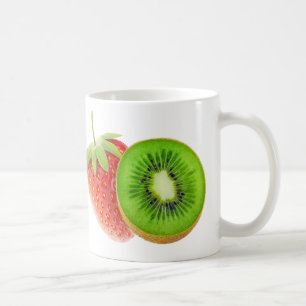 Caneca De Café Morango e kiwi