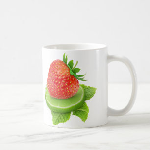 Caneca De Café Morango e limão