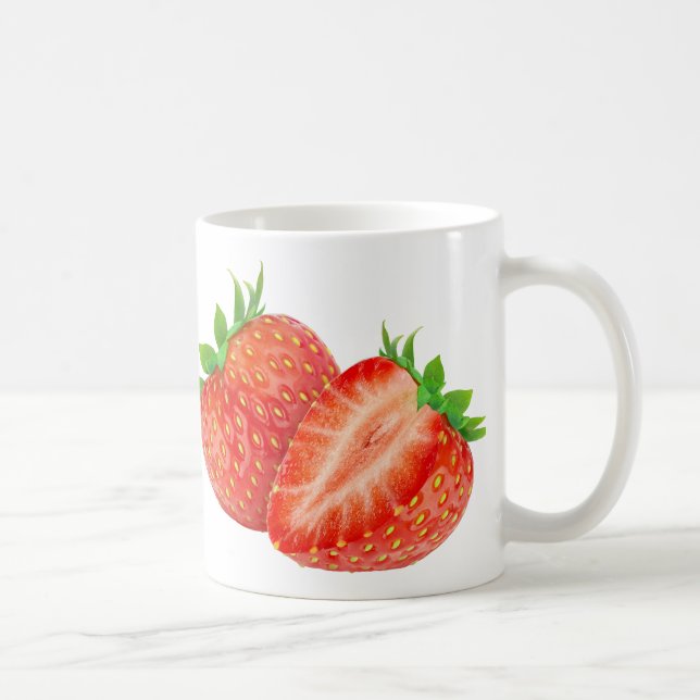 Caneca De Café Morangos (Direita)