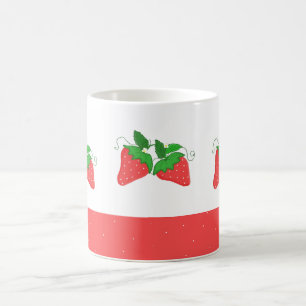 Caneca De Café Morangos Doces