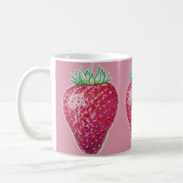 Caneca De Café Morangueiro Empinado