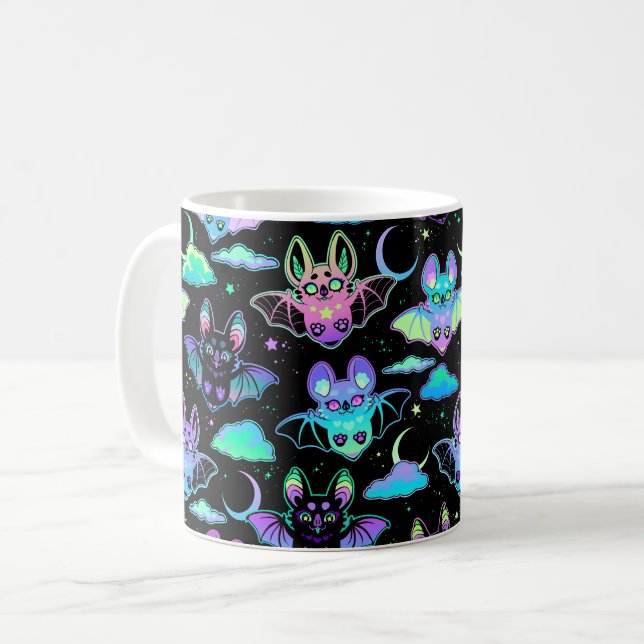 Caneca De Café Morcego (Frente Esquerda)