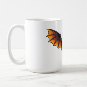 Caneca De Café morcego de Halloween voando