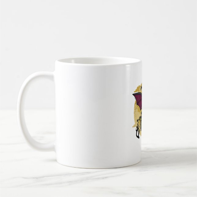 Caneca De Café Morcego Halloween (Esquerda)
