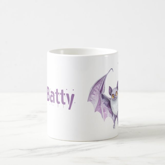 Caneca De Café Morcego Lavanda Roxo (Centro)
