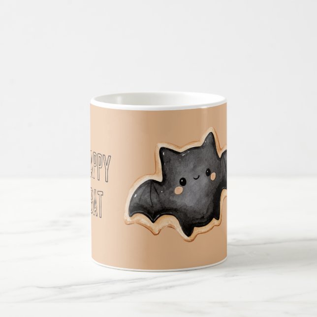Caneca De Café Morcego Preto Feliz (Centro)