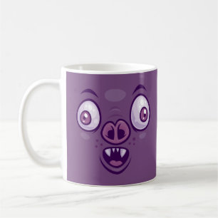 Caneca De Café Morcego Vampiro Desenho Animado Maluco
