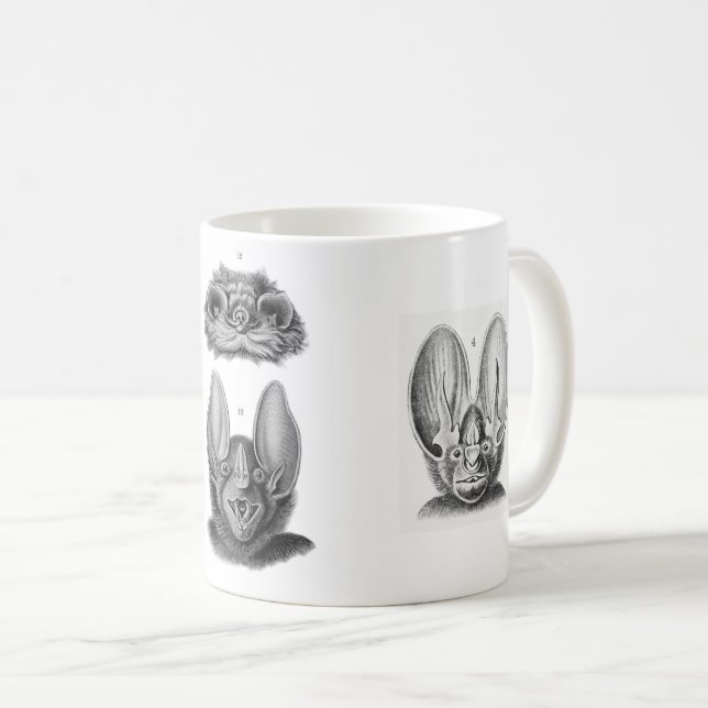 Caneca De Café Morcegos Antigos para Vampiros (Frente Esquerda)