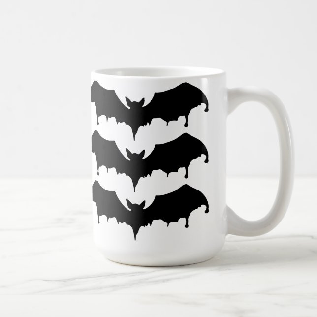 Caneca De Café Morcegos Vampiros de Derretimento Gótico (Direita)