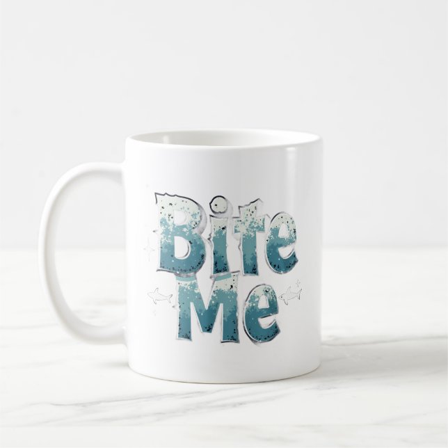 Caneca De Café Morde-Me (Esquerda)