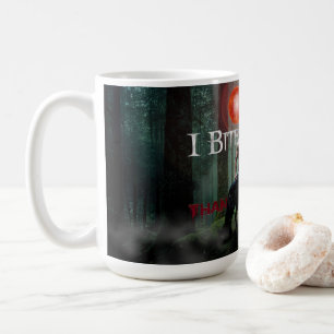 Caneca De Café Mordida de homem musculoso sem camisa no Halloween