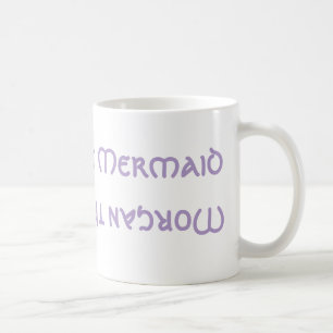 Caneca De Café Morgan A Sereia De Cima Para Baixo E Para Trás