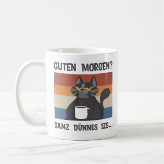 Caneca De Café Morgenmuffel Geschenk für Kaffeeliebhaber Katze