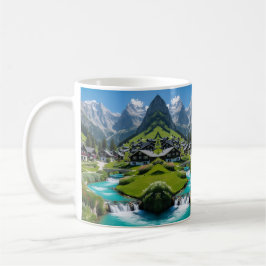 Caneca De Café "Morning Bliss - Alpina Village Escape"