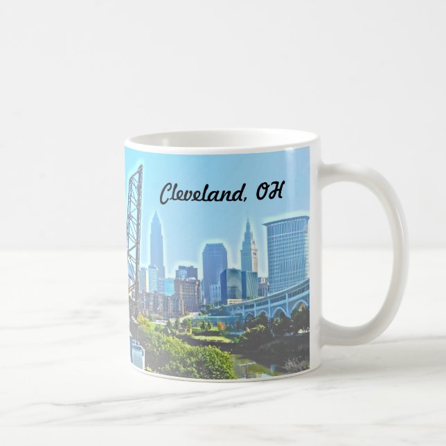 Caneca De Café Morning Cleveland Ohio Mug (Direita)
