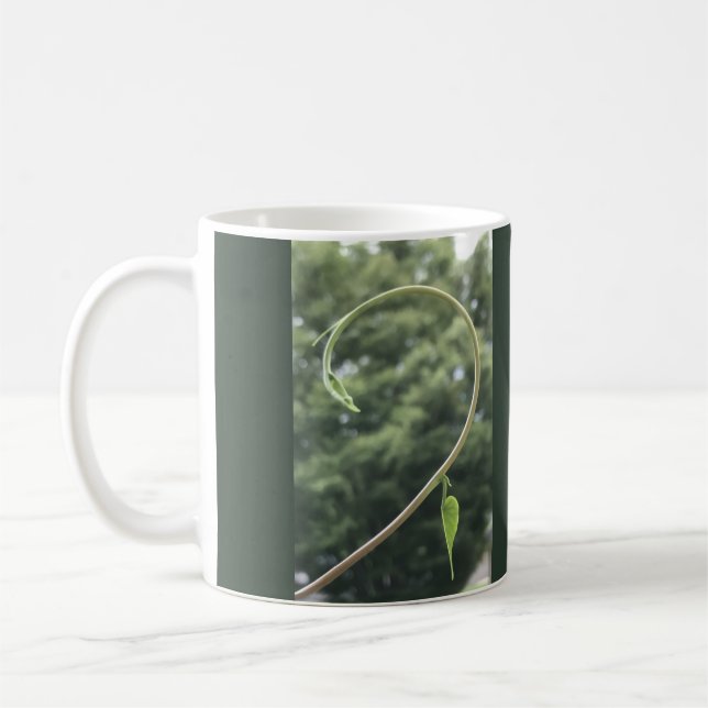 Caneca De Café Morning Glory Tendril and Leaf  (Esquerda)