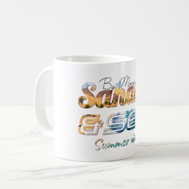 Caneca De Café Morocco Sahara & Sea Summer Vibes Design (Frente Esquerda)
