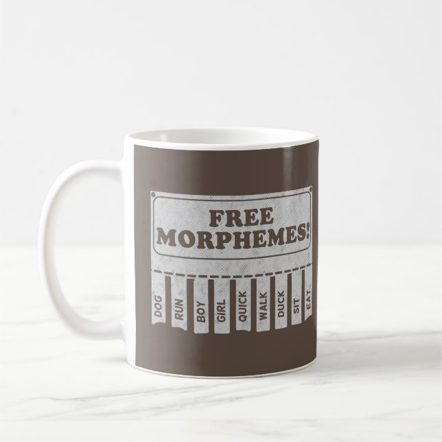 Caneca De Café Morphemes Gratuitos (Esquerda)