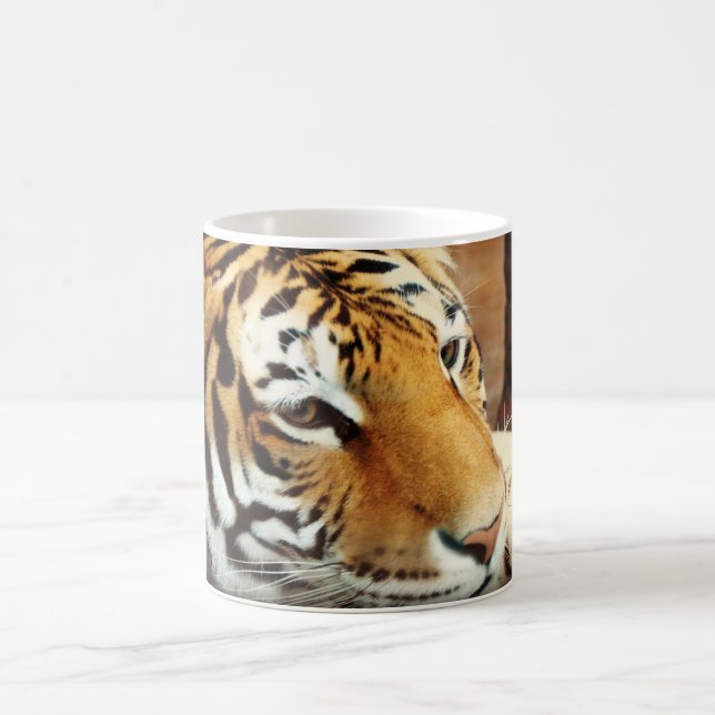 Caneca de café Morphing do tigre Siberian (Centro)
