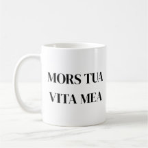 Mors Tua Vita Mea Design de Citação em Latim