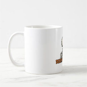 Caneca De Café Morte Antes do Descafeinado Esqueleto Café Hallowe