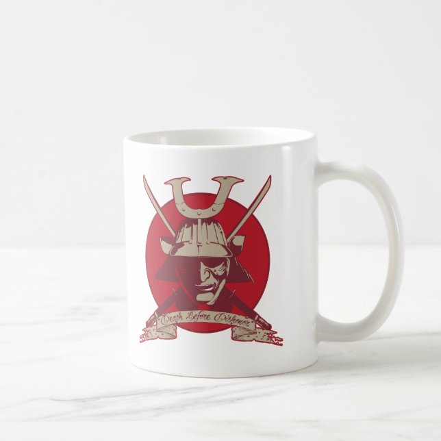 Caneca De Café Morte antes do samurai da desonra (Direita)