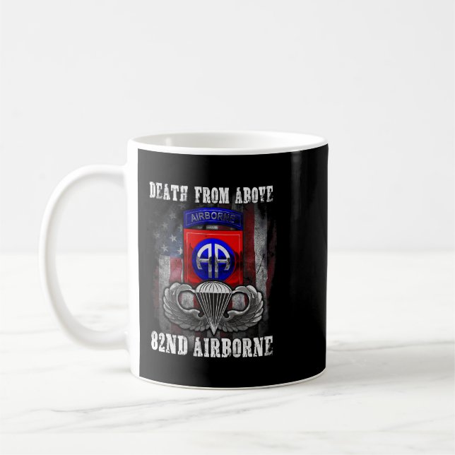 Caneca De Café Morte De Acima Da 82ª Divisão Aerotransportada Par (Esquerda)