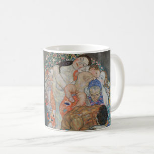 Caneca De Café Morte e Vida por Gustav Klimt Arte Nouveau Vintage