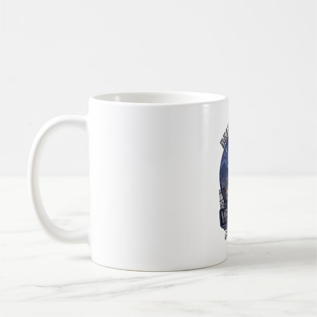 Caneca De Café Morte Sorri Veterano Fantasma de Halloween Cemitér (Esquerda)