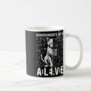 Caneca De Café Morto de gato e física viva de Schrodinger