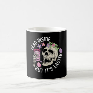 Caneca De Café Morto por Dentro Mas É Crânio de Ovos de Café da P